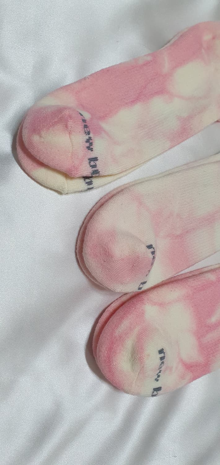 핑크 크림베이지 블랙 타이다이 뉴발란스 양말 삭스 상품이미지2