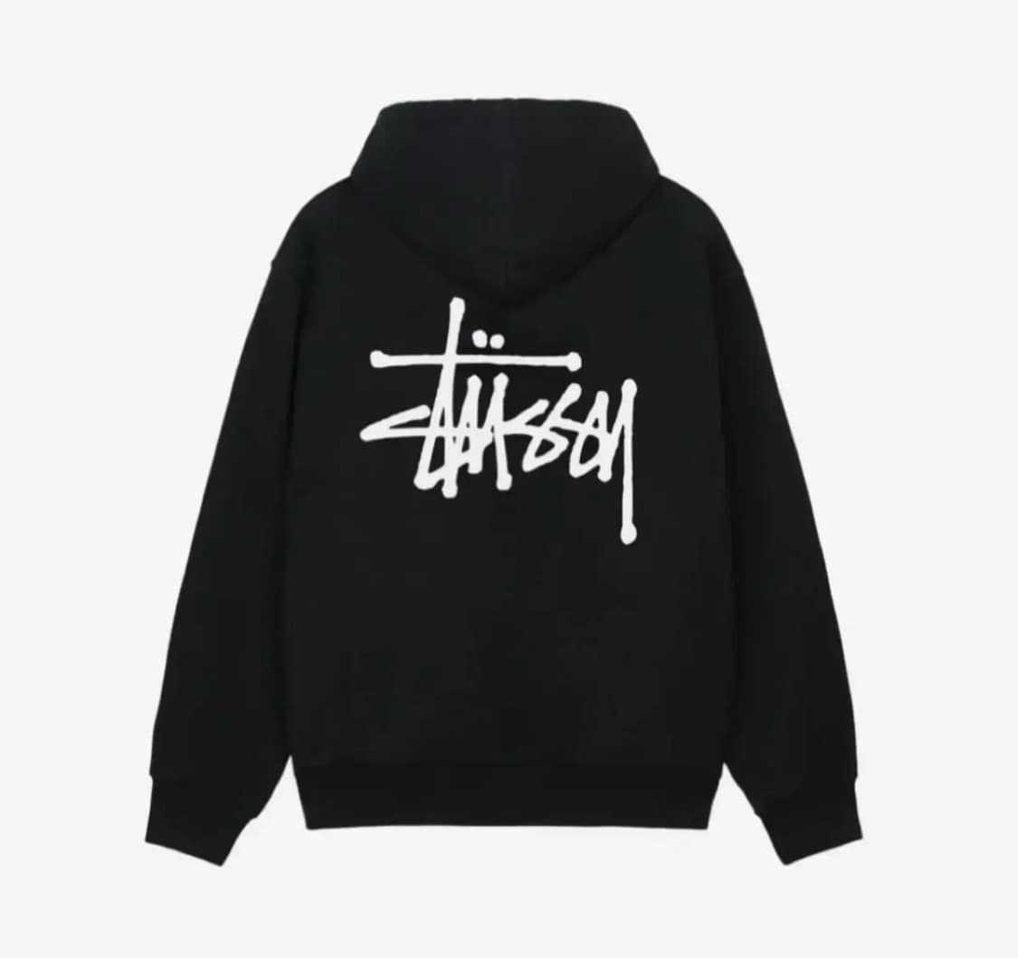 스투시 후드집업 스투시 베이직 후드집업 블랙 상품이미지2