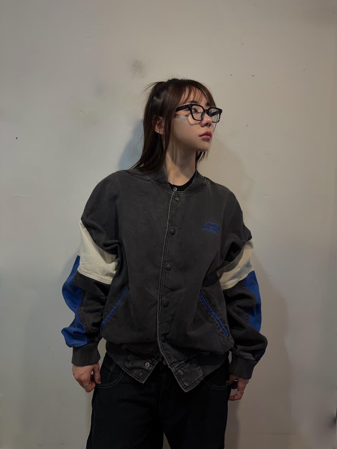 90s retro racing denim stadium varsity j 상품이미지1