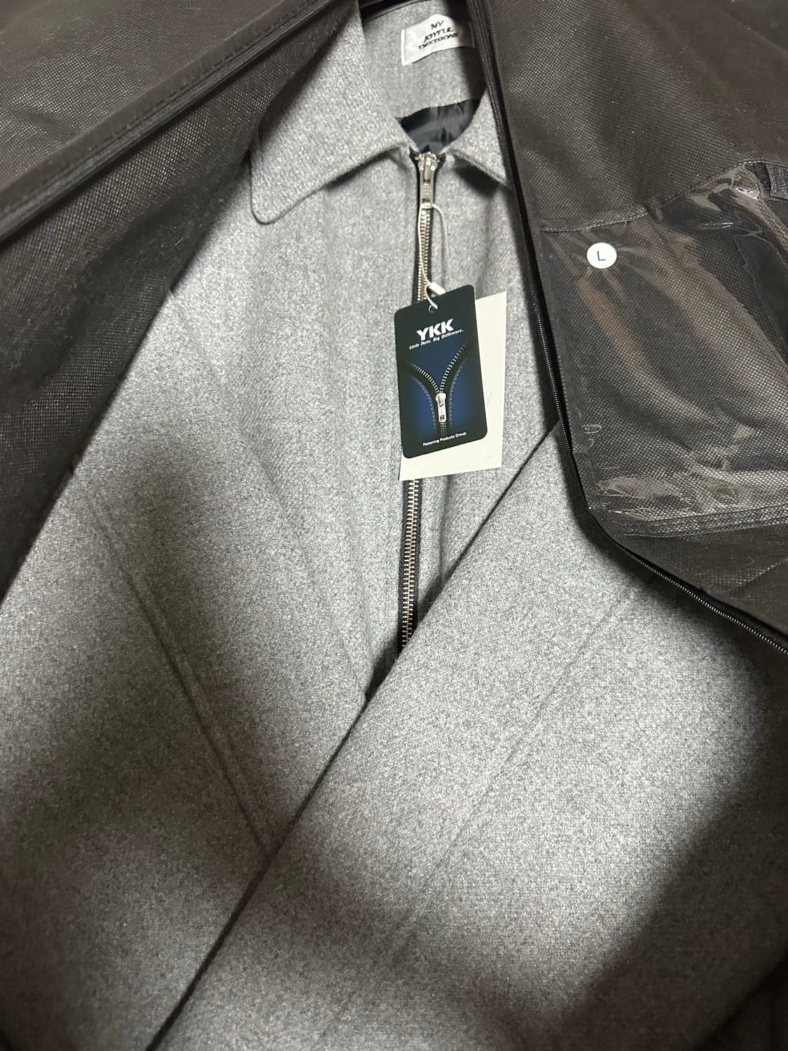 [L] MJD 그레이 울 크롭 자켓 상품이미지3