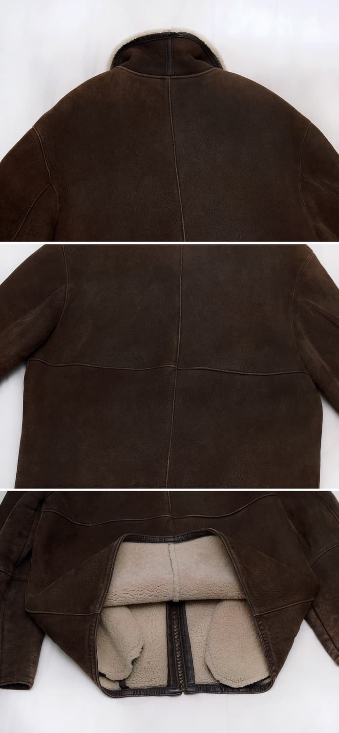 신세계 백화점 천연 양가죽 스웨이드 시어링 무스탕 코트 자켓 (100+) 상품이미지5