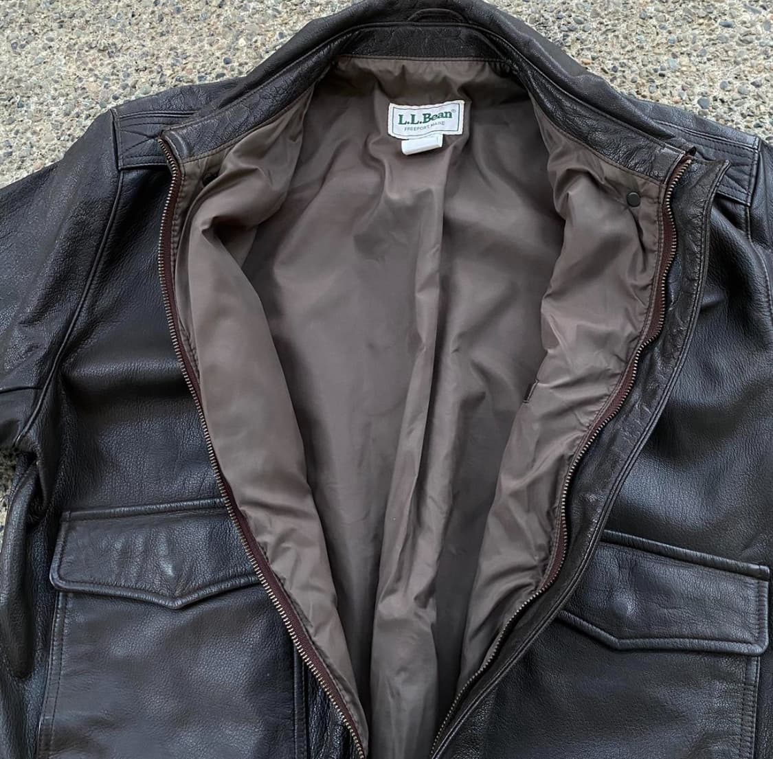 80’s L.L Bean 염소가죽 A2 자켓 상품이미지5