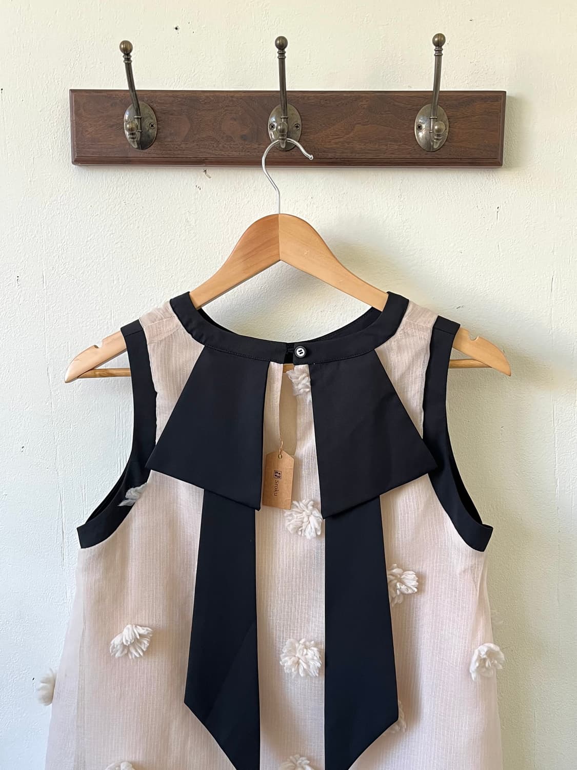 GGWOMEN 도트 플라워 원피스 상품이미지3