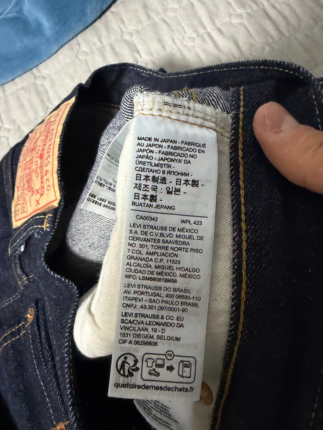 리바이스 LVC 1955 501 리지드 W30 L32 상품이미지6