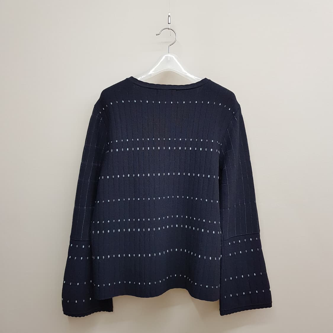 한섬 SJSJ  도트 스트라이프 니트 투피스 세트  F사이즈 상품이미지5