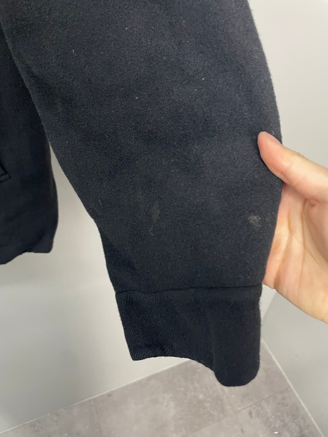 입생로랑 블랙 울 블루종 자켓 H1398 상품이미지6