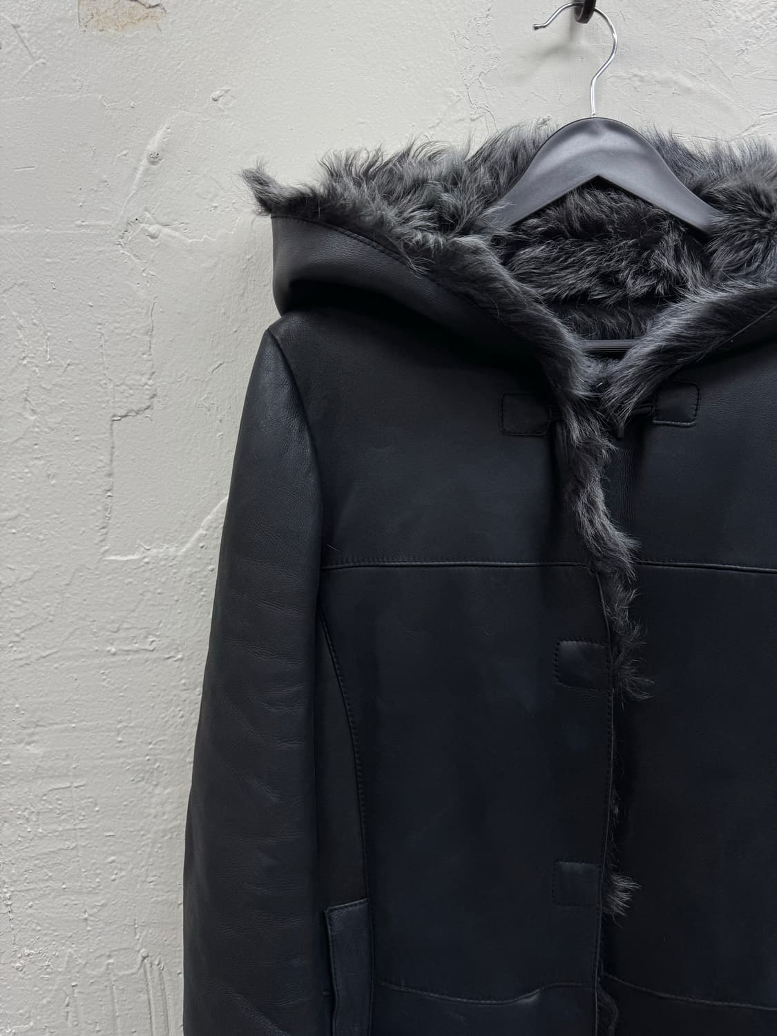 Unknown vkei trimming fur leather jacket 상품이미지3