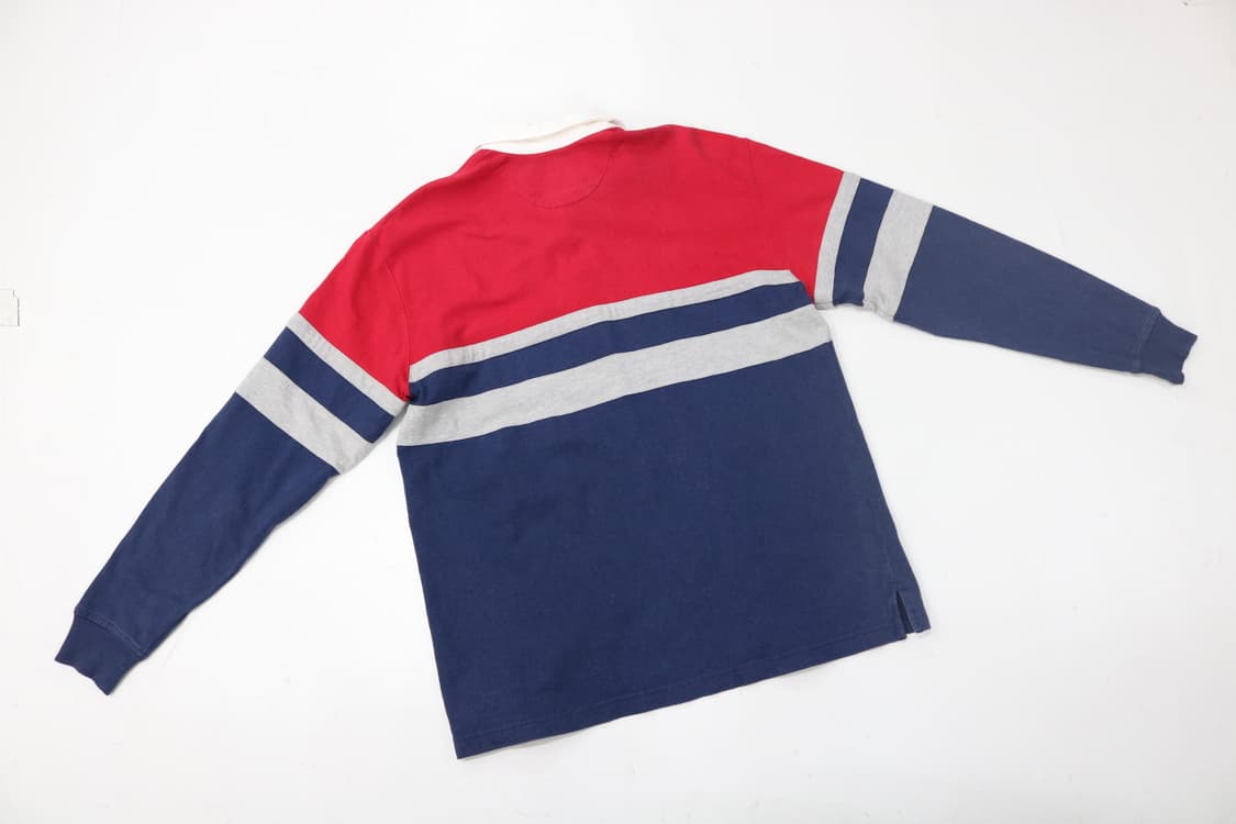 LANDS' END 랜드엔드 빈티지 컬러블록 럭비 셔츠 (XL) 상품이미지6