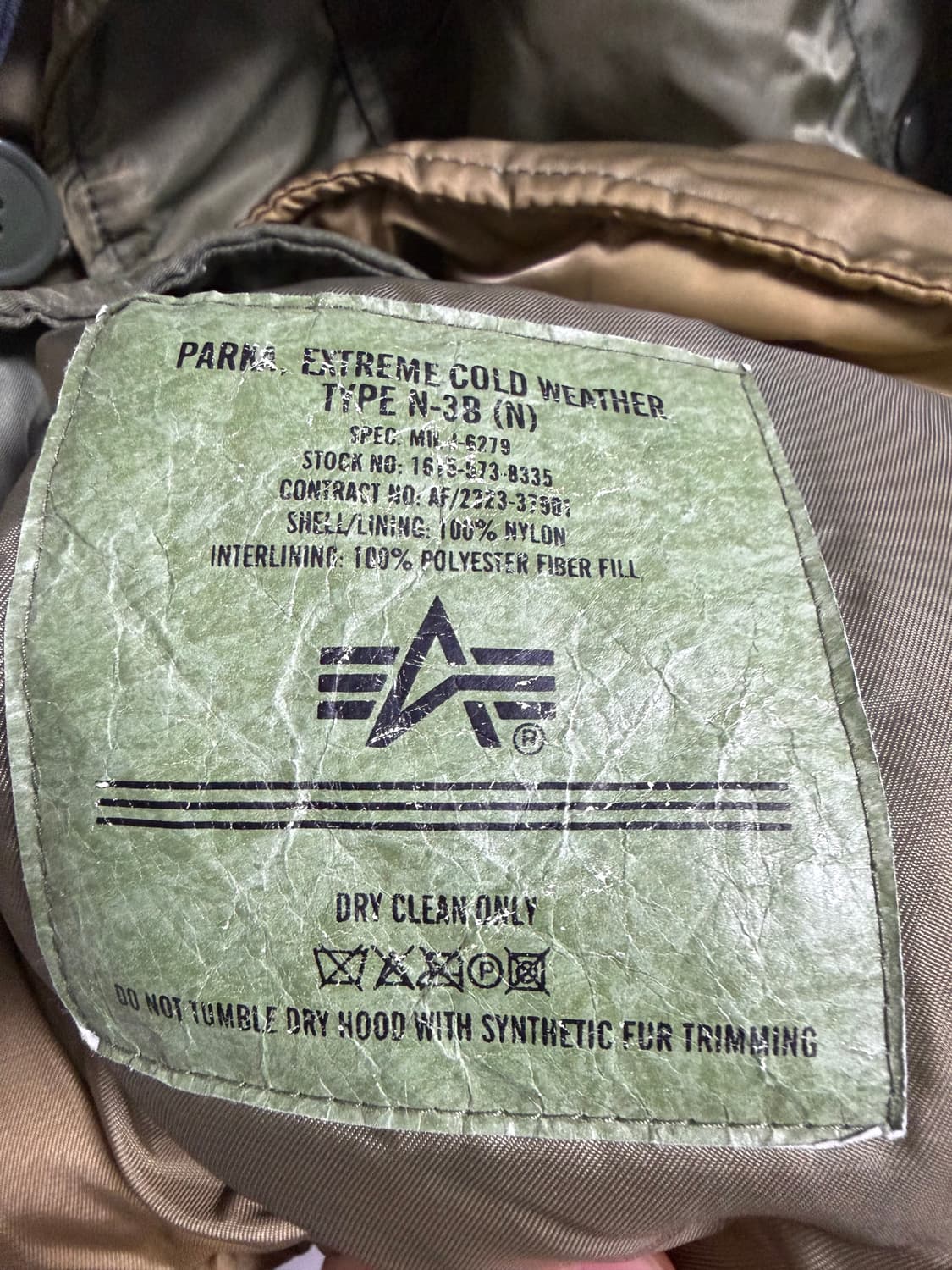 알파인더스트리 N-3B 파카 상품이미지5