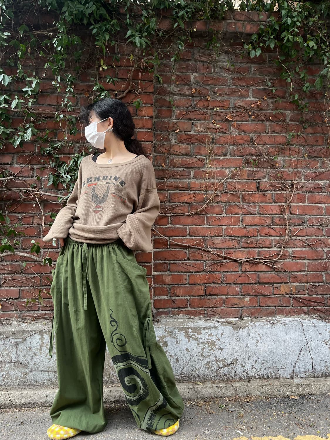 히피 에스닉 문양 와이드 벌룬 팬츠 상품이미지4