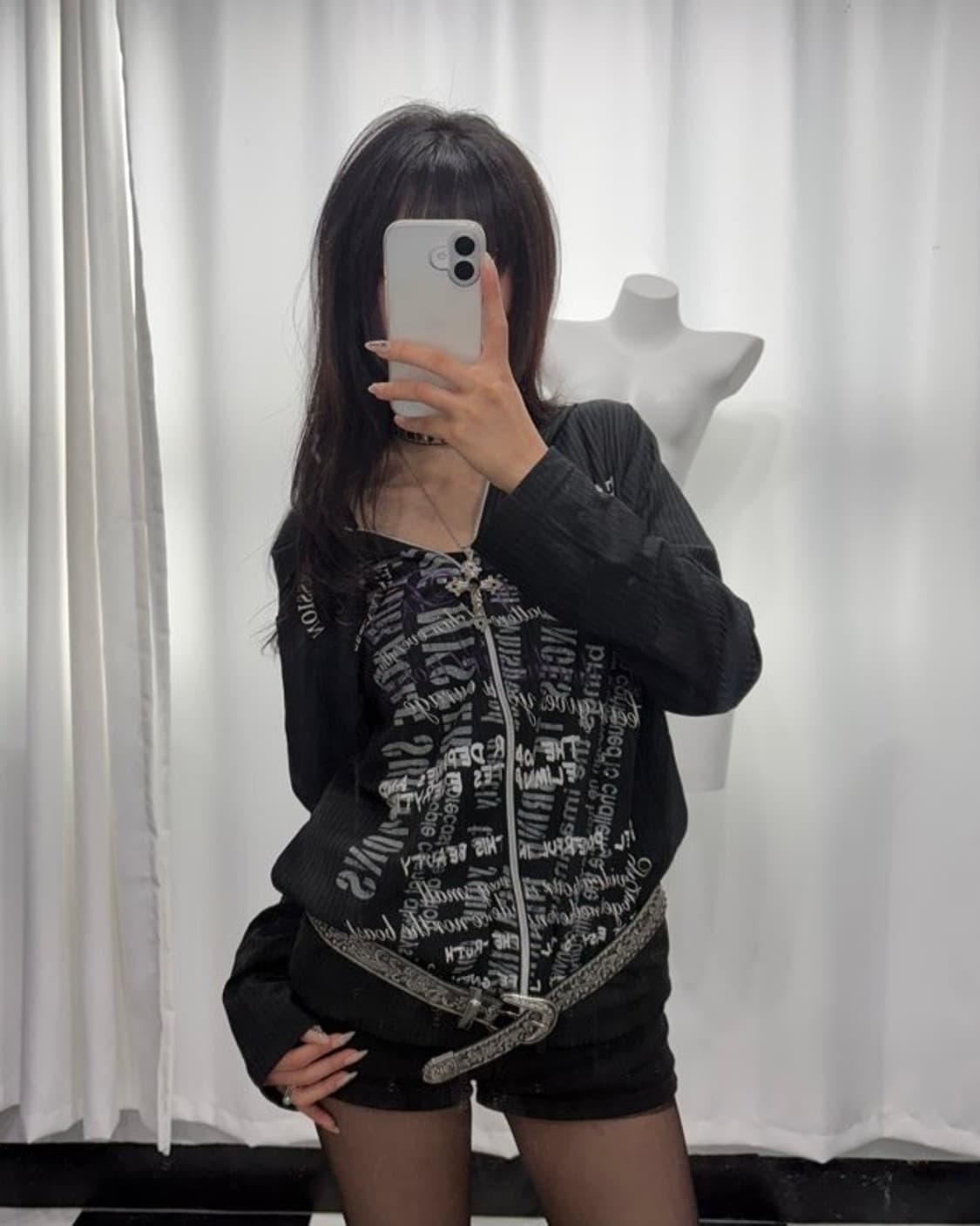 🎸블랙 레터링 후디🎸 상품이미지3