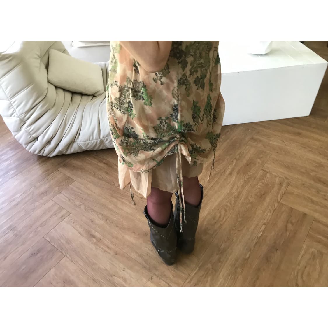 vintage pattern string one-piece 상품이미지9