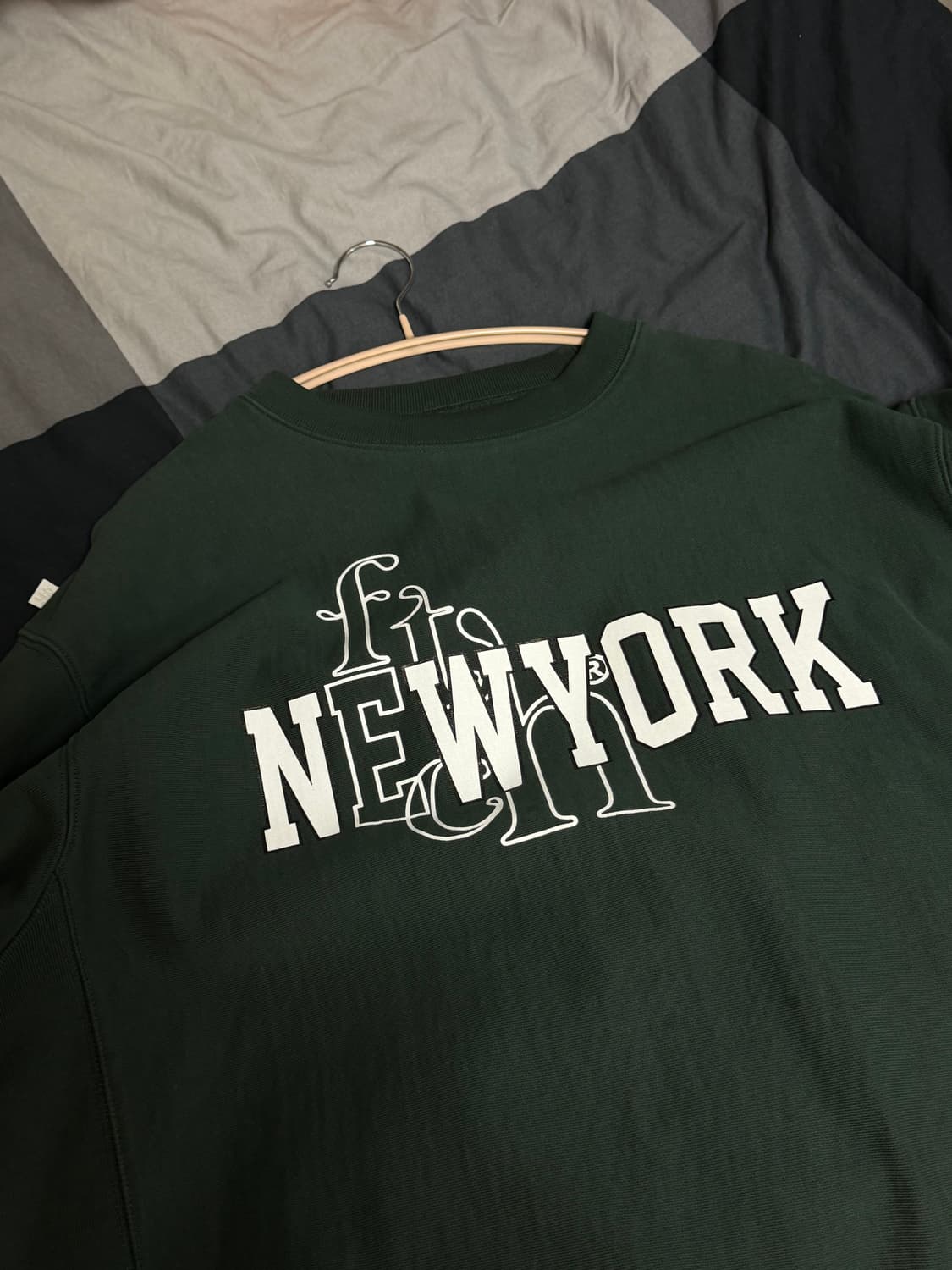 패치선데이 뉴욕 레터링 맨투맨 상품이미지1