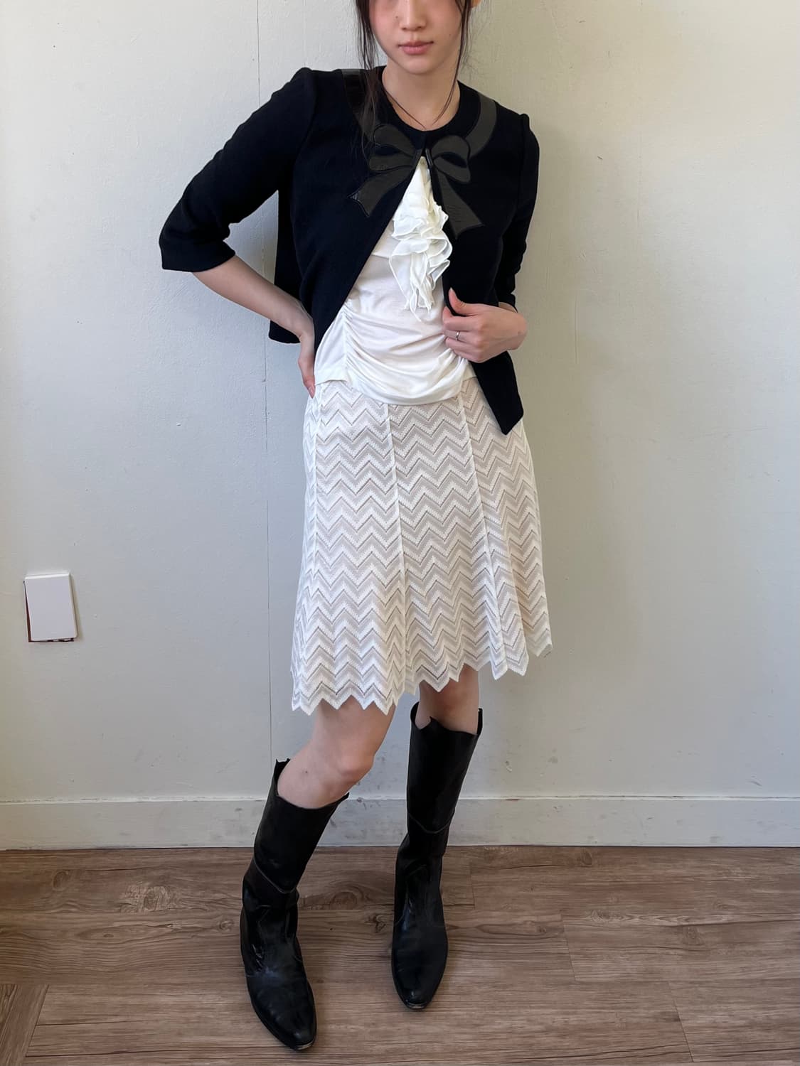 ST. JOHN 리본 트위드 자켓 상품이미지7