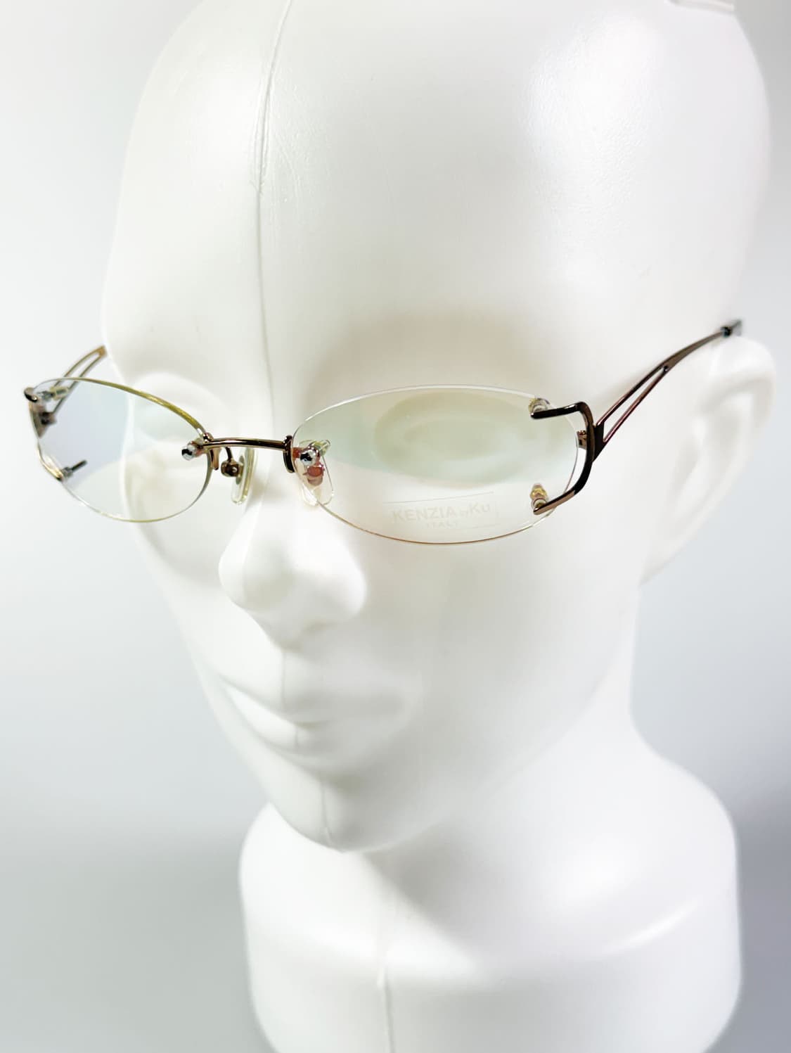KENZIA ITALT 무테 오벌 메탈 프레임 빈티지 안경 상품이미지8
