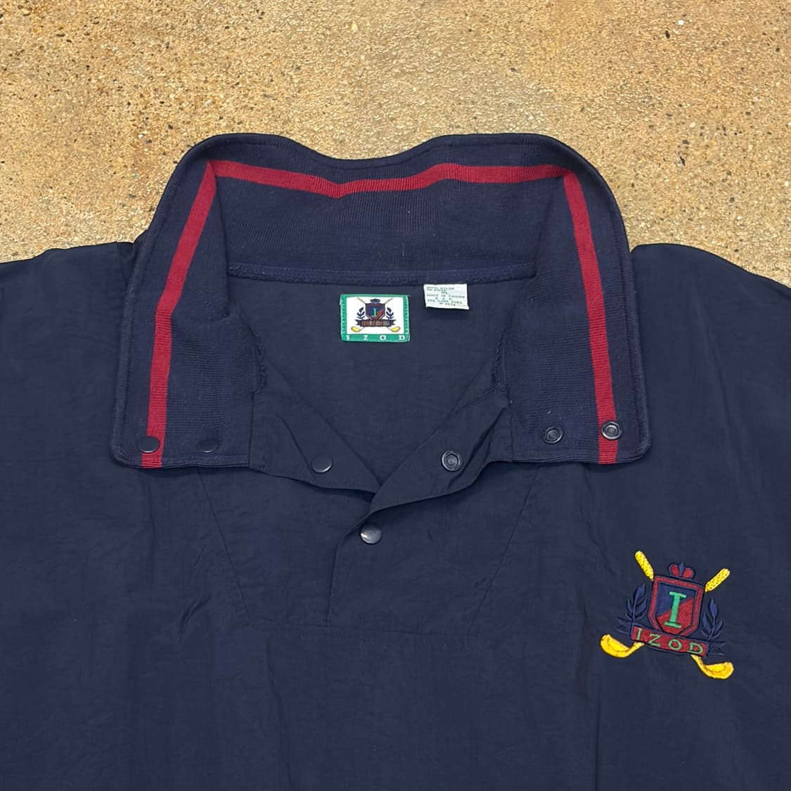 레어 90s USA 빈티지 아이조드 아노락 골프 풀오버 바람막이 상품이미지3