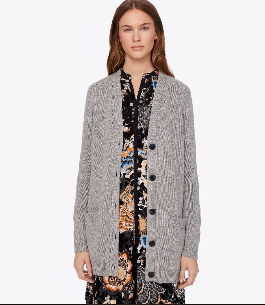 토리버치  Tory Burch 캐시미어 블랜딩 가디건 L사이즈 상품이미지1