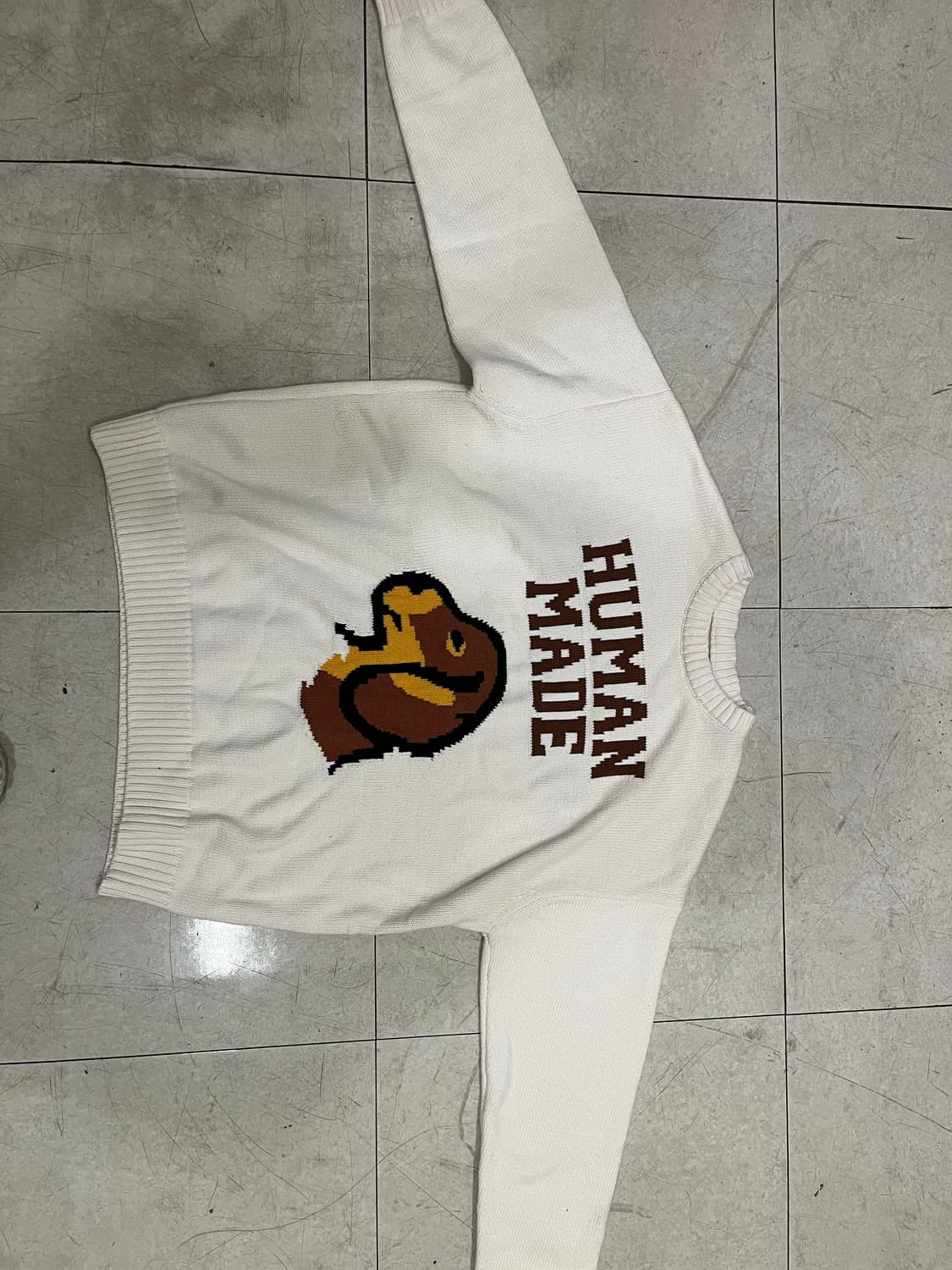 휴먼메이드 아이보리 니트 팝니당 상품이미지5