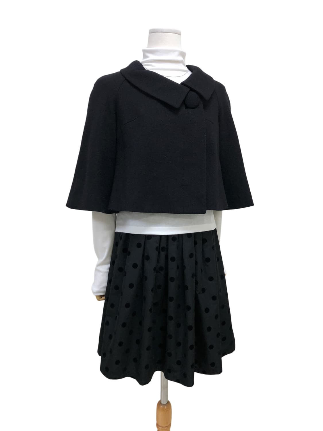  ef-de 울 앙고라 혼방 블랙 숏재킷 코트 상품이미지3