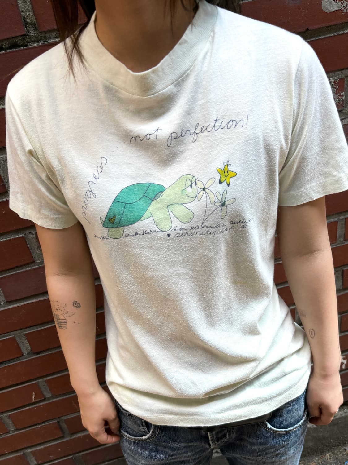 90’s 빈티지 싱글스티치 터틀 그래픽 반팔티 상품이미지6