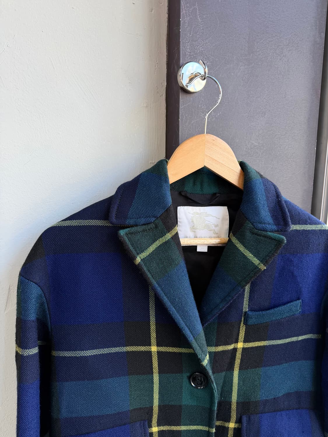 12Y.44~55/ 버버리 블루 노바체크 코트 자켓 상품이미지3