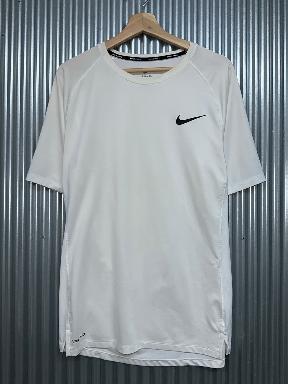 (2XL) 나이키 프로 탑 SS 타이트 NFS 블랙 러닝 셔츠 상품이미지1