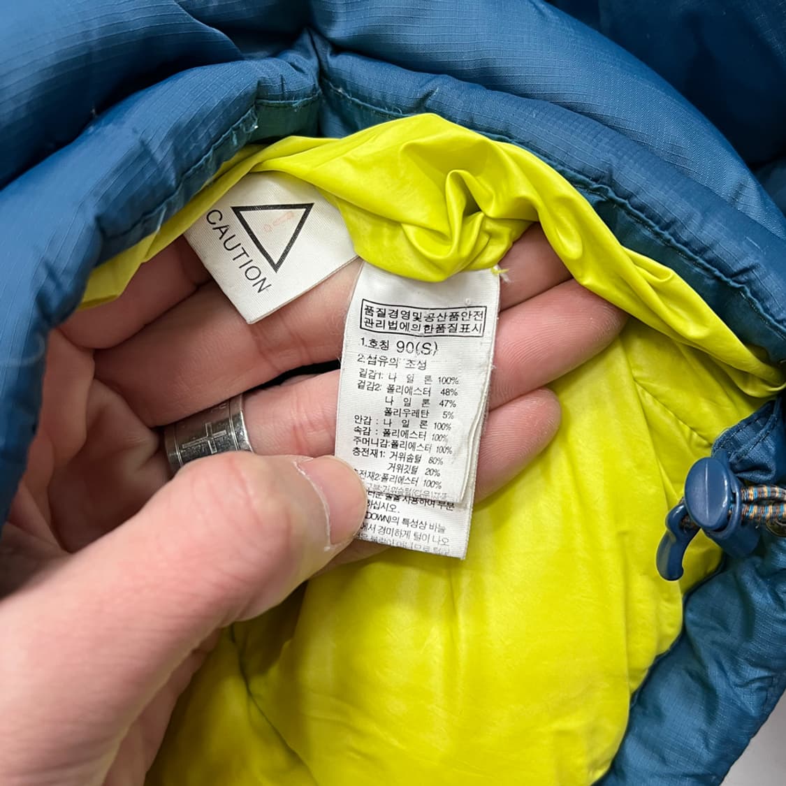 노스페이스 아이거 구스 다운 점퍼 자켓 90 상품이미지4