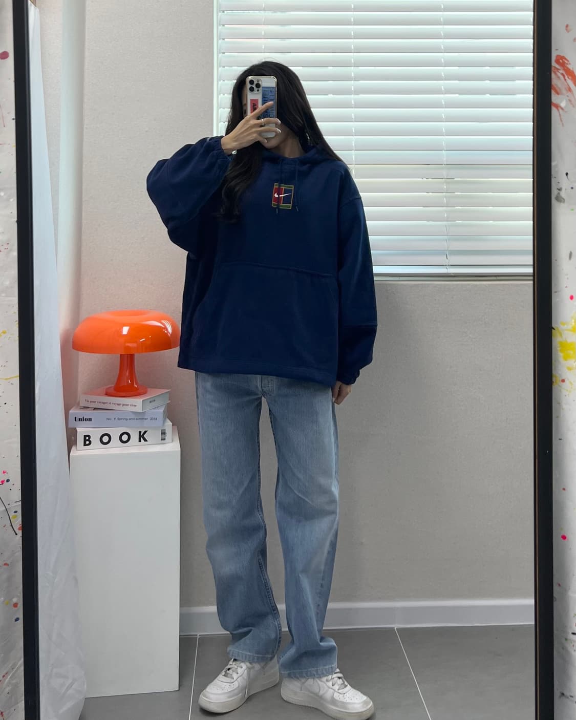 (M)90'S 나이키 후리스 후드-M1535 상품이미지7