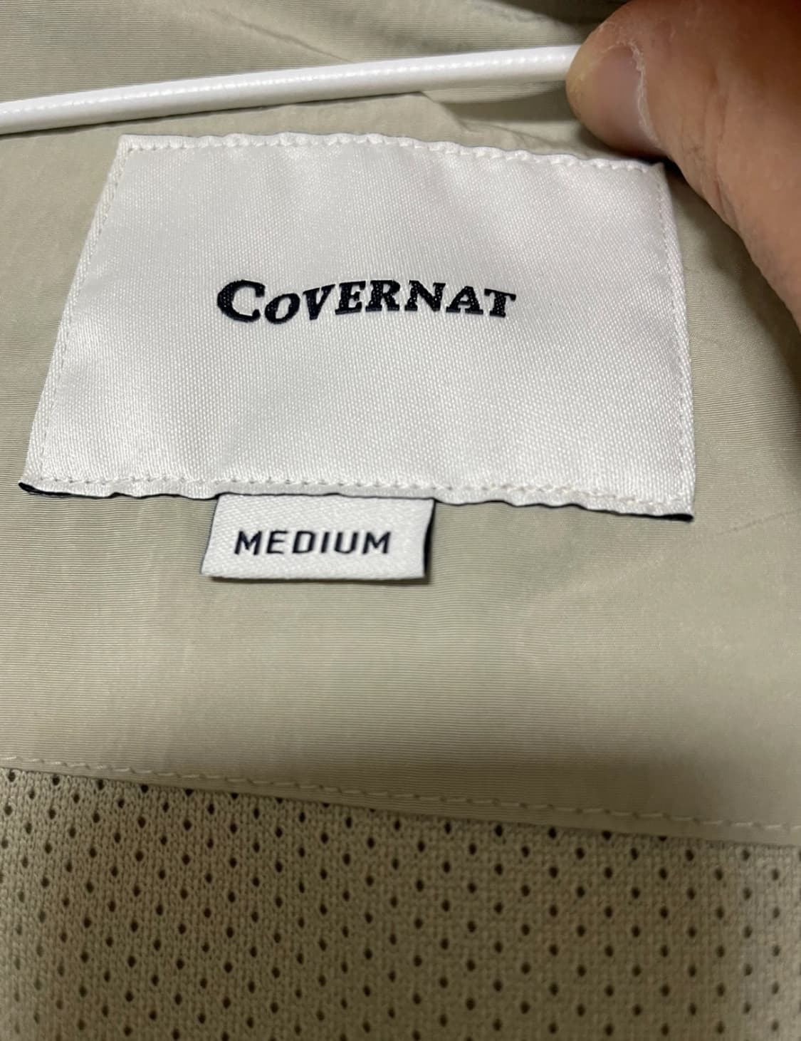 커버낫 윈드브레이커 자켓 라이트 카키 M 사이즈 상품이미지5