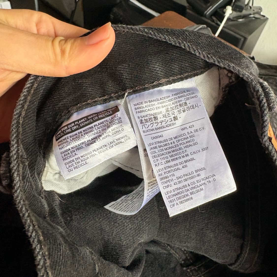 리바이스 정품 550 데님 블랙 팬츠 바지 상품이미지10