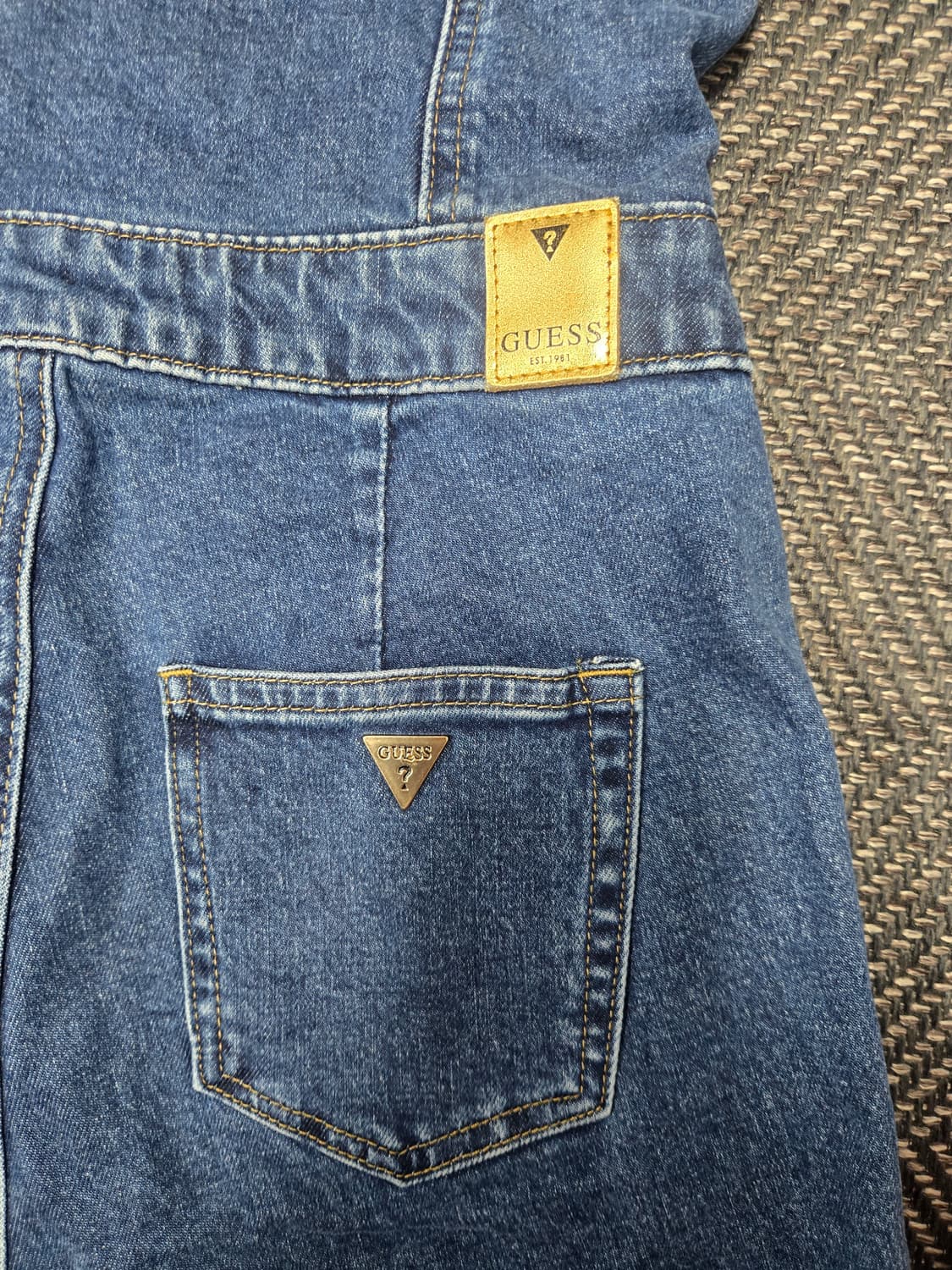 게스 데님 멜빵 바지 점프수트 스판청멜빵바지 상품이미지4