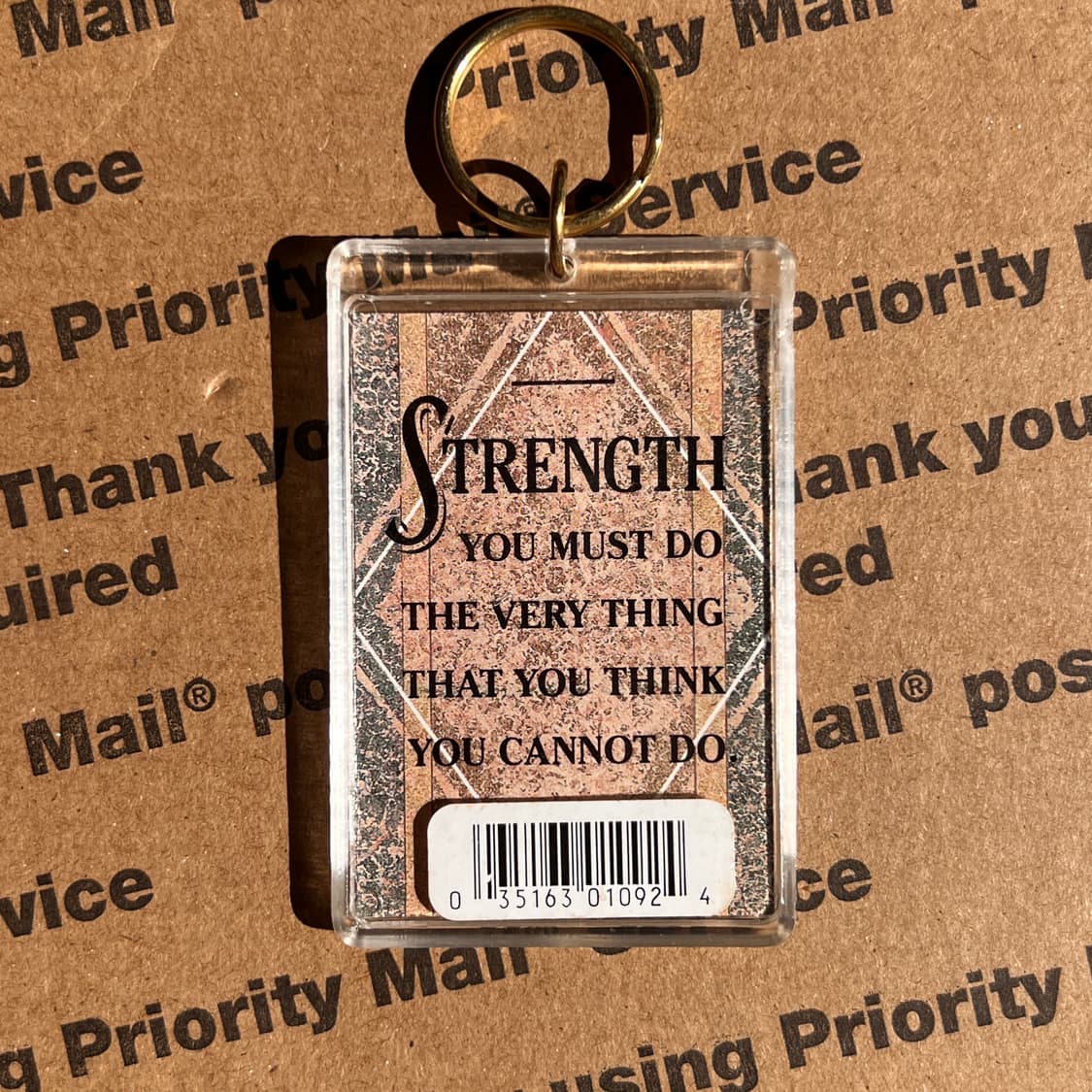 90s vtg Strength Quote Keyring 상품이미지2