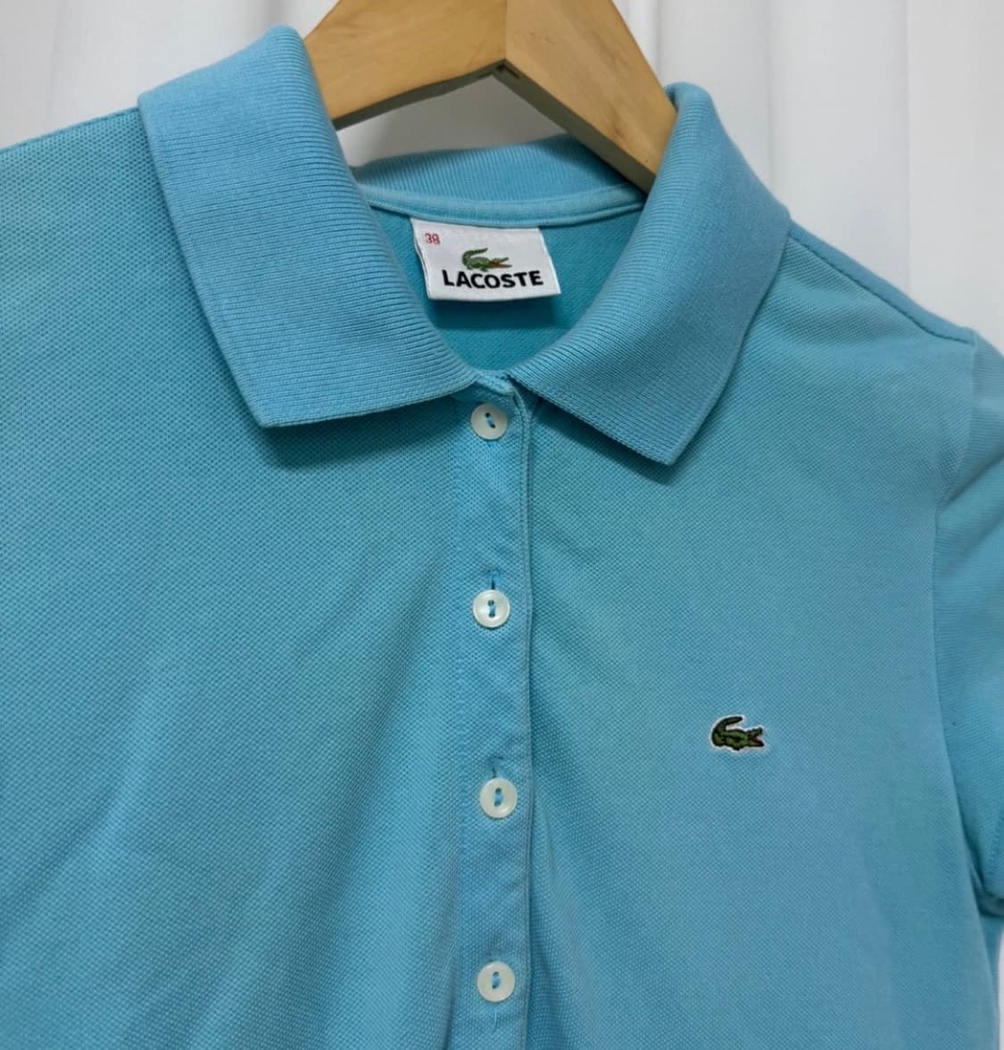 라코스테 하늘색 피케 원피스 상품이미지8