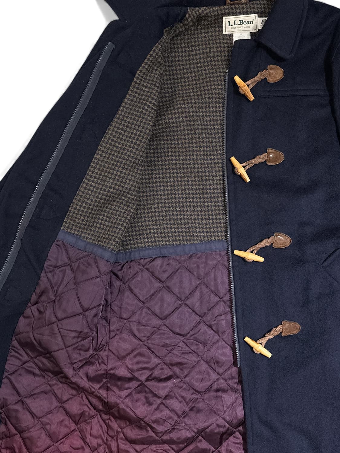 70’S L.L.Bean Wool Duffle Coat USA Navy 상품이미지6