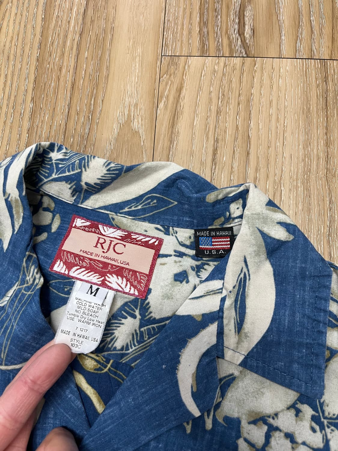 RJC 하와이안 셔츠 M 상품이미지3