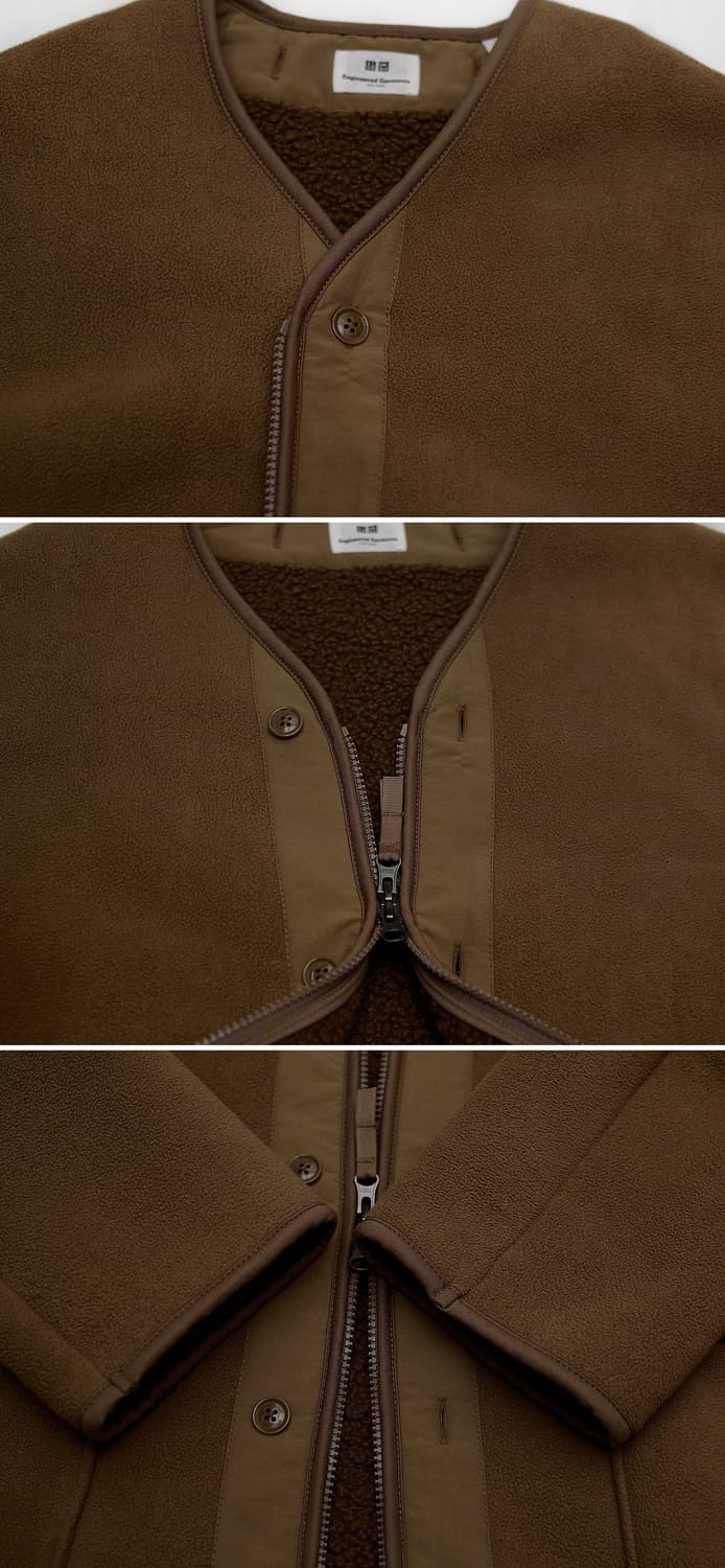 엔지니어드 가먼츠 x 유니클로 논카라 후리스 자켓 (L / 105+) 상품이미지9