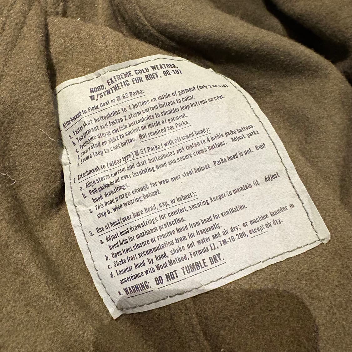 M65 데드스탁 개파카 S(100-105) 상품이미지9