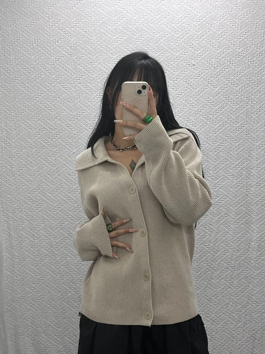 COS 코스 여리 캐주얼 부클레 니트 가디건 M C08163 상품이미지2