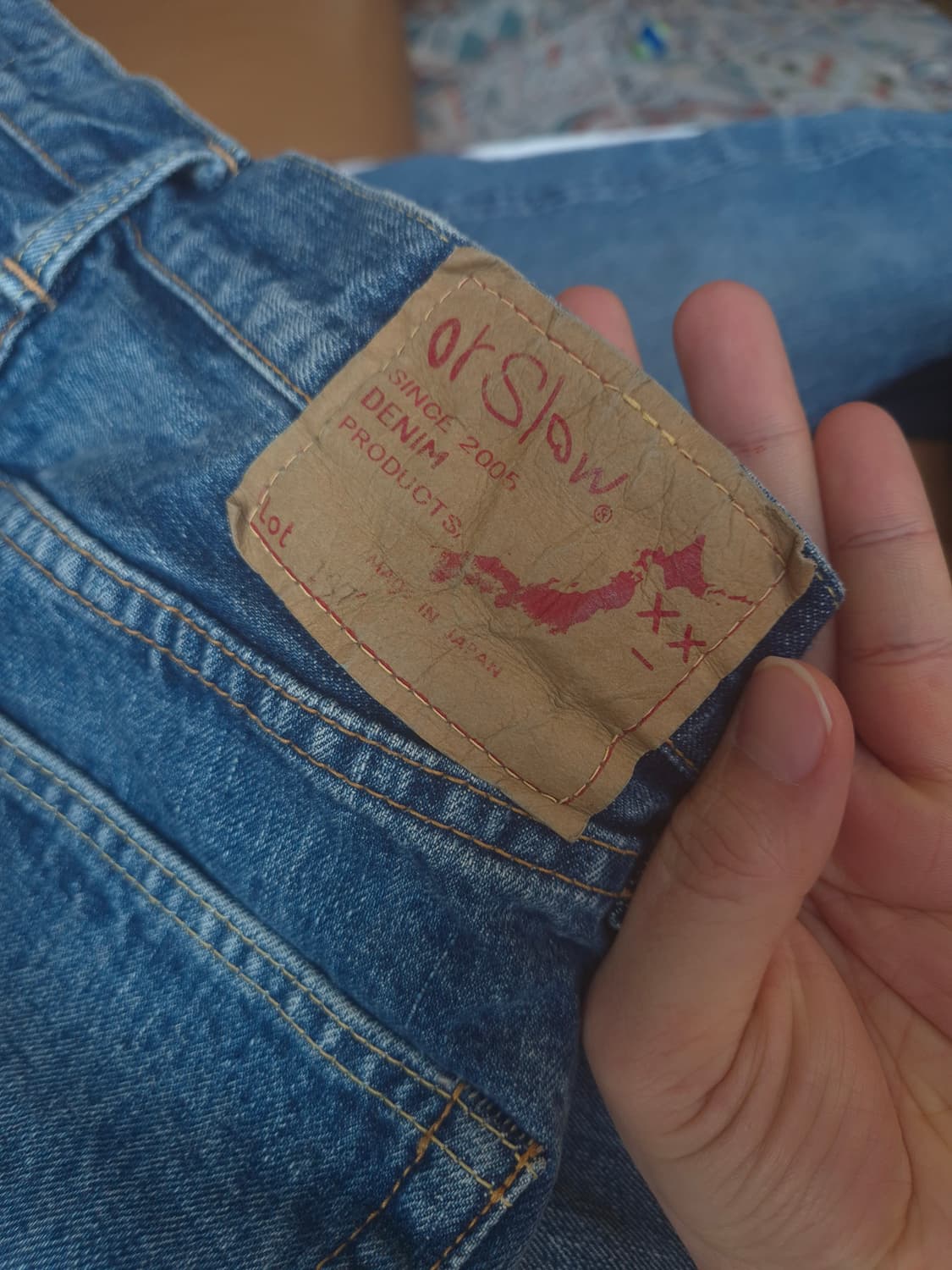 오어슬로우 107 데님 4색상 사이즈2 상품이미지5