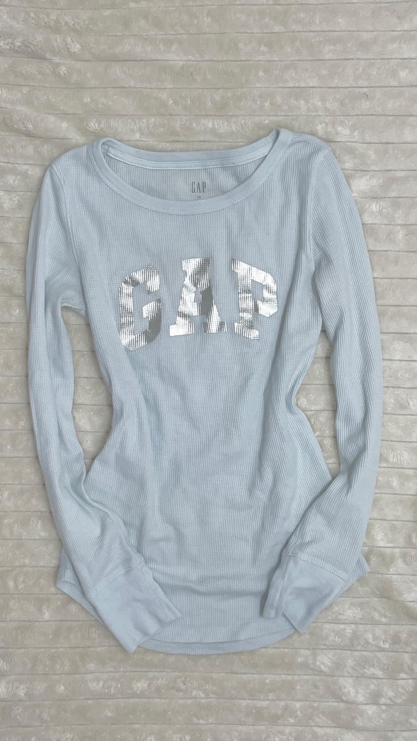 갭 연하늘 와플 롱슬리브 상품이미지1
