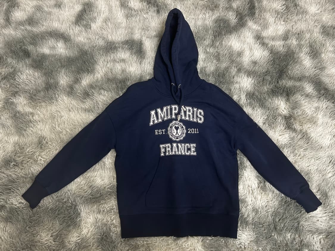 [네이비]아미 후드티 상품이미지1