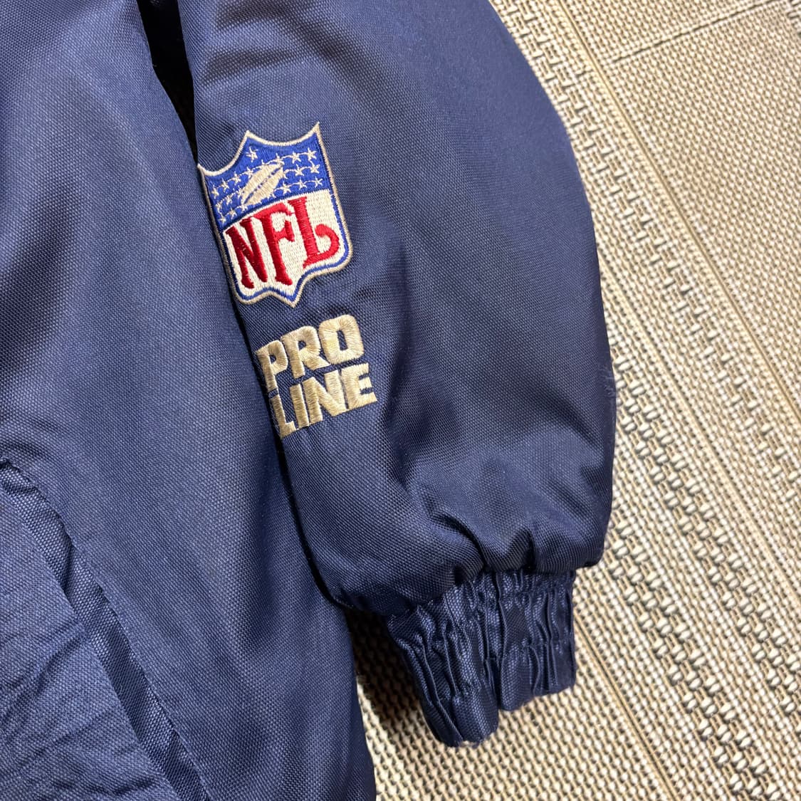 90s 달라스 카우보이 로고 애슬래틱 NFL 프로라인 푸퍼 자켓 상품이미지4