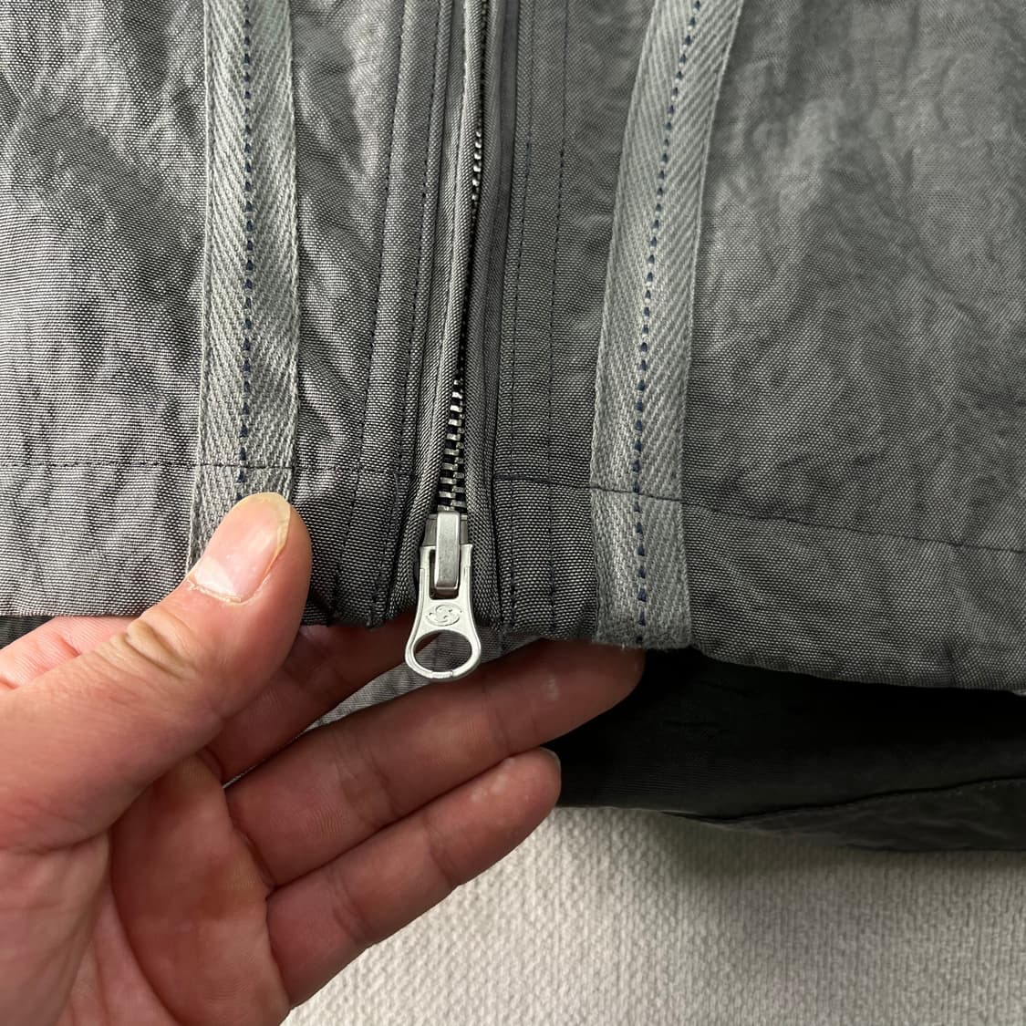 100 산산기어 웨빙 자켓 블루 차콜 상품이미지4