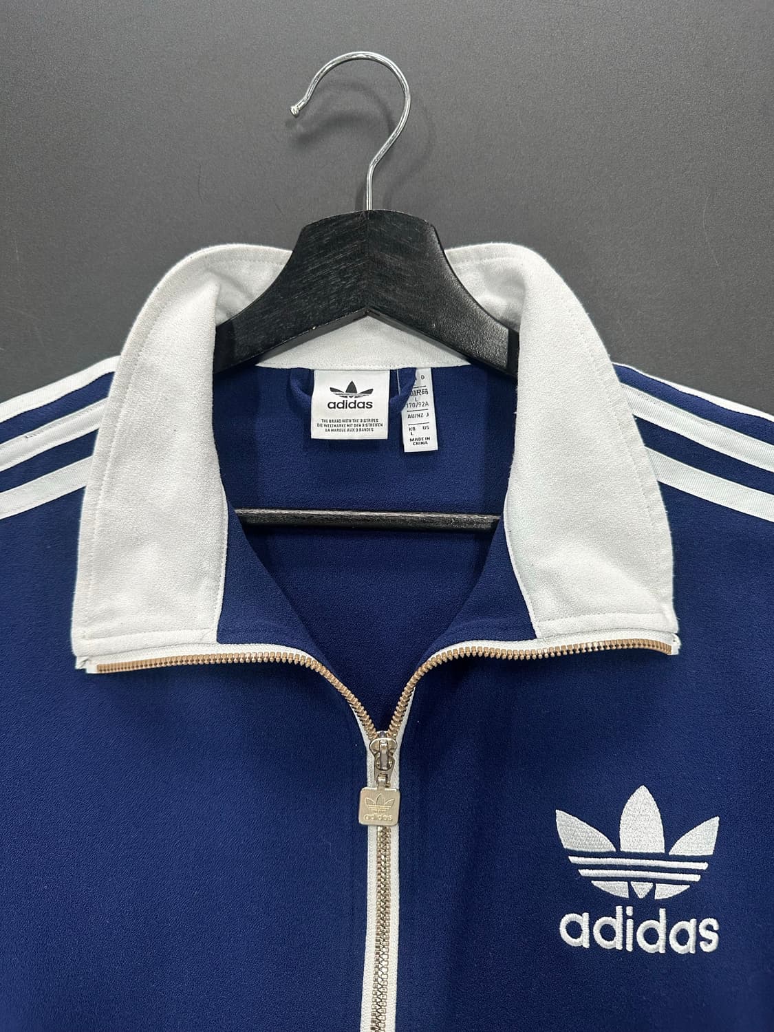 아디다스 빅로고 베켄바우어 져지 트랙탑 다크블루 상품이미지6