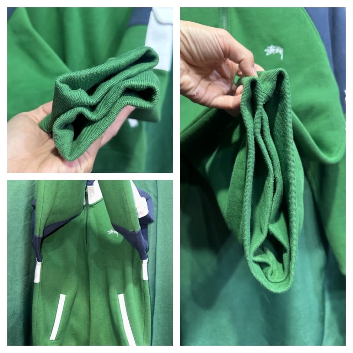 스투시 기모 반집업 M 상품이미지7