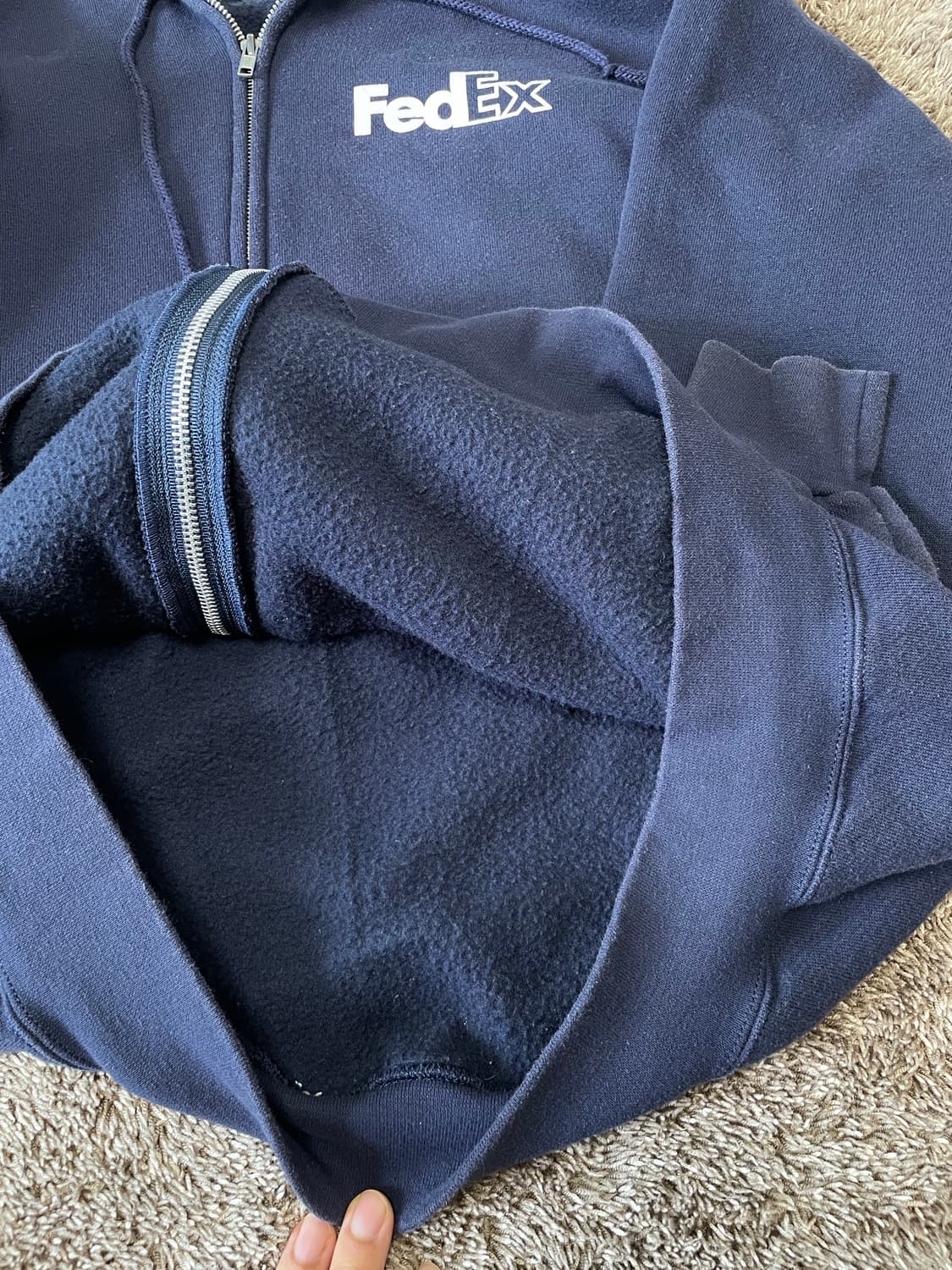 vintage fedex hoodie zip 빈티지 페덱스 후드집업 상품이미지7