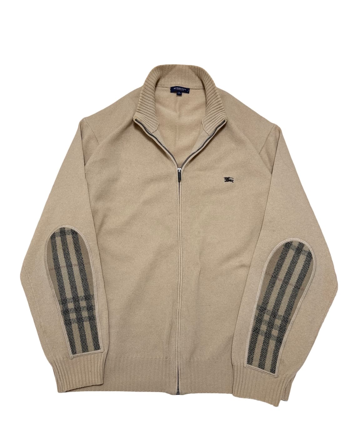버버리 기마로고 베이지 니트집업 상품이미지1