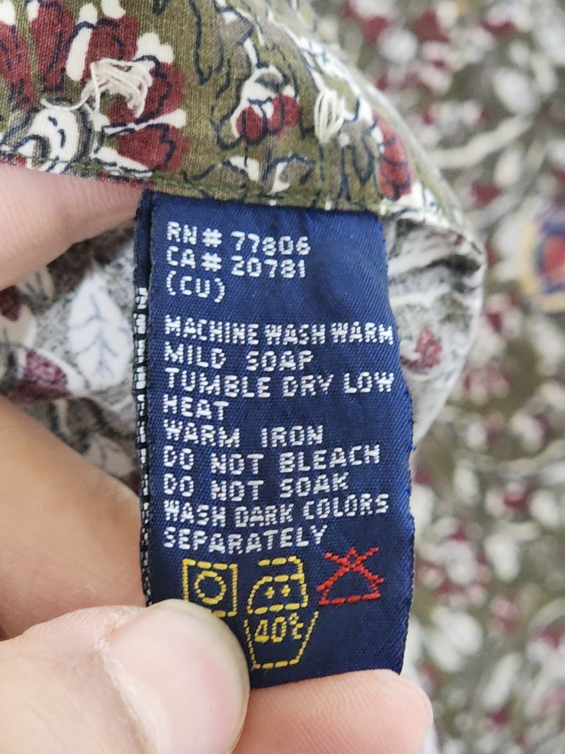 타미힐피거 빅사이즈 남방 패턴 셔츠 토미 포켓 캐주얼 상품이미지5