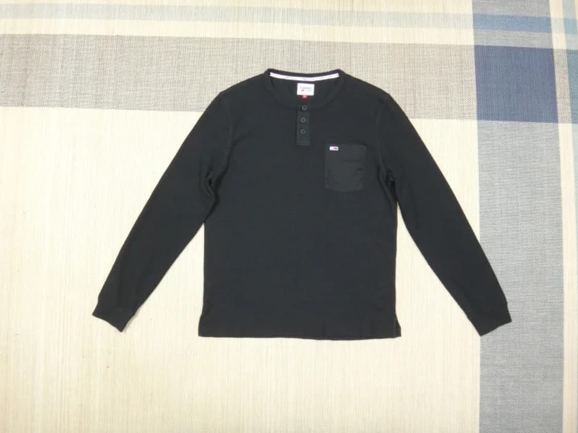 (M/95) 타미진스 블랙 면스판 티셔츠 상품이미지1