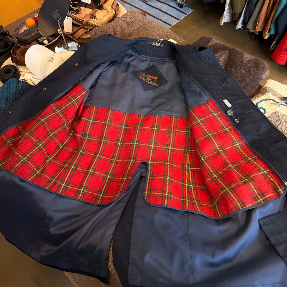구형 맥그리거 싱글 코트 이너 체크 M L 상품이미지2